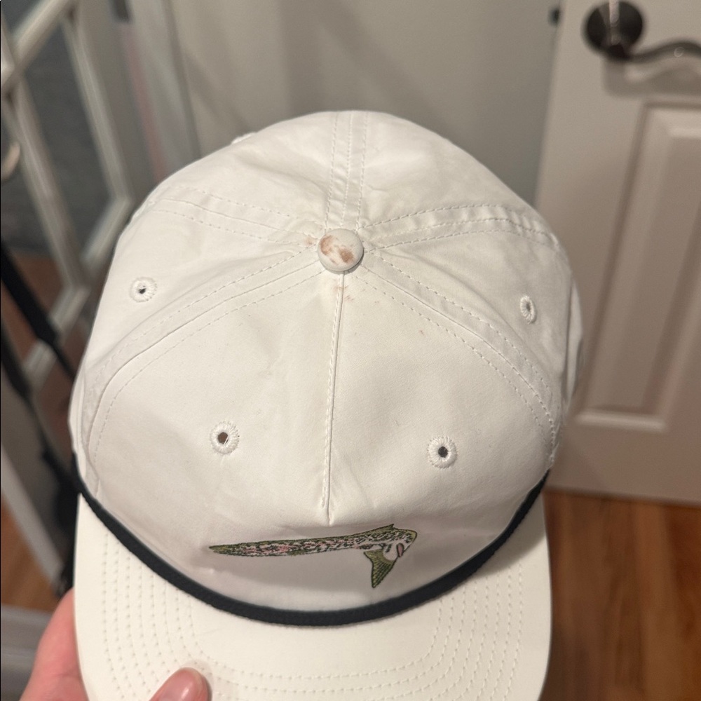 Duck Camp Rainbow Trout Hat in White - Picture 2 of 2